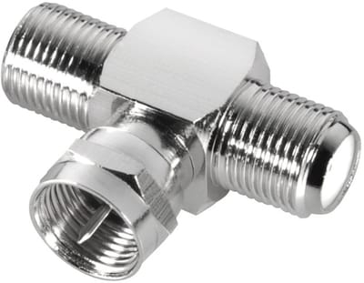F splitter 1x F (m) - 2x F (v)