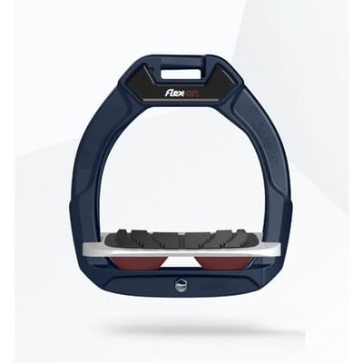 Veiligheidsstijgers voor paardrijden Ingebogen Grip Marine/Grijs/Bordeaux kind Flex-On Safe-On