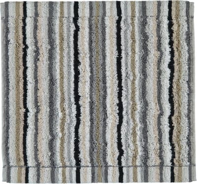 Cawo Lifestyle Streifen Gezichtsdoekje - Kiezelsteen 30x30