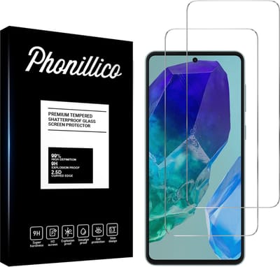 Screenprotector voor Samsung Galaxy M55 5G - 2 stuks Beschermglas van glas Transparante glazen schermbeschermfolie