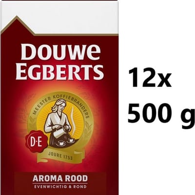 Douwe Egberts Aroma Rood Filterkoffie - 12 x 500 gram