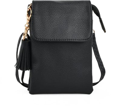 Dailygoods- Schoudertas zwart - PU-leer - Verstelbare schouderriem - Casual handtas - Crossbody-tas - Afmetingen 20 x 13 x 3 cm