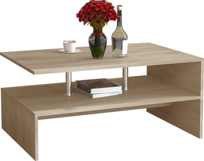 Houten salontafel Sofa-tafel Woonkamertafel Bijzettafel Salontafel Maliso L