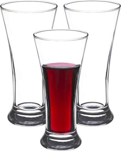Secret de Gourmet drinkglazen - likeur glazen - transparant glas - 6x stuks - 180 ml - waterglazen