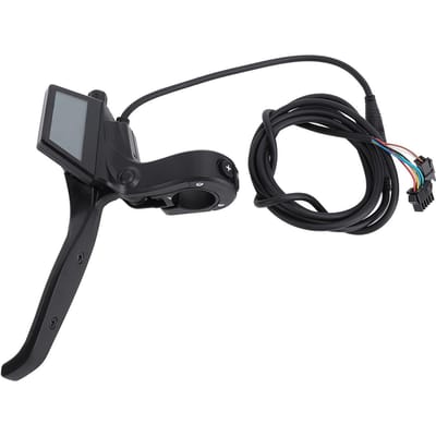 Kit de contrôleur pour vélo électrique 36V 48V 350W ABS Alliage d'aluminium Contrôleur de moteur Levier de frein avec compteur d'affichage 160PDD pour black