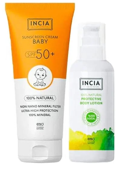 INCIA - Natuurlijke Zonnebrand Set - Baby en Kind
