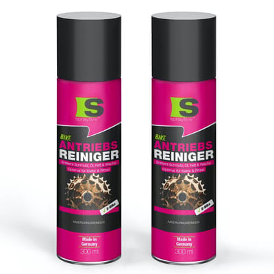 Spraytive 2x 300ml aandrijfreiniger – kettingreiniger & fiets ontvetter voor ketting, cassette en aandrijving – verwijdert vet, olie en vuil