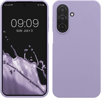 kwmobile telefoonhoesje geschikt voor Samsung Galaxy A27 5G - Hoesje met siliconen coating - Smartphone case in lavendel