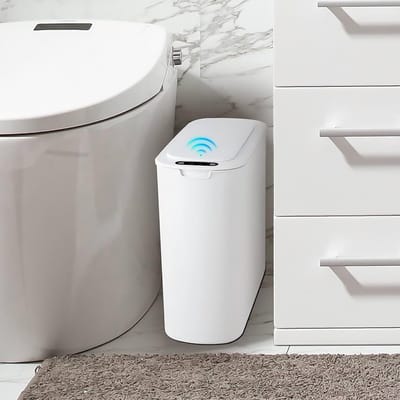 Automatische Prullenbak - Sensor Vuilnisbak - Contactloos Afval - Stil Soft-Close - 25 Liter - Wit