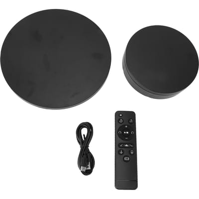 Gemotoriseerde Roterende Displaystandaard 8,7 Inch 22lbs Belasting Elektronische Draaitafel met Afstandsbediening voor black