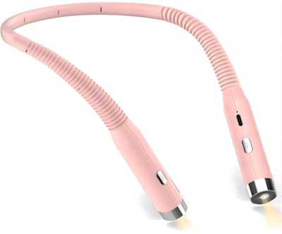 DnA® Neklamp - Neklampje Voor Haakwerk - Neklamp Oplaadbaar - Nekleeslamp - Neklampje - Roze - 2cm x 20cm x 25cm