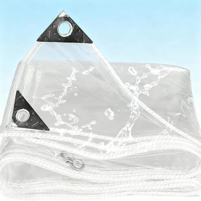 Transparant Zeil - Waterdicht Doek - Buiten Beschermen - Scheurvast UV-Bestendig - 350 x 540 cm - Transparant