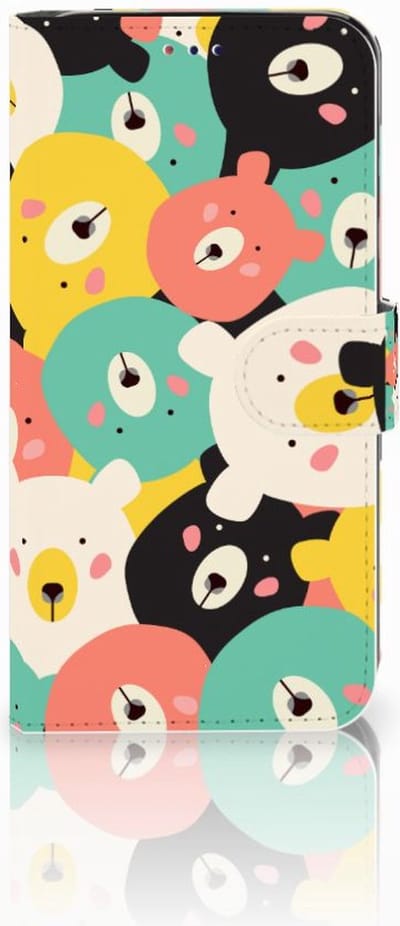 Boekhoesje voor Samsung Galaxy A10 Leuk Hoesje Bears