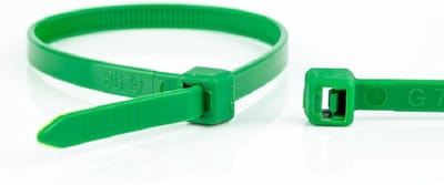 Kabelbinders - 140 x 3,6mm - Trekkracht tot 18,2kg - 100 stuks - Groen