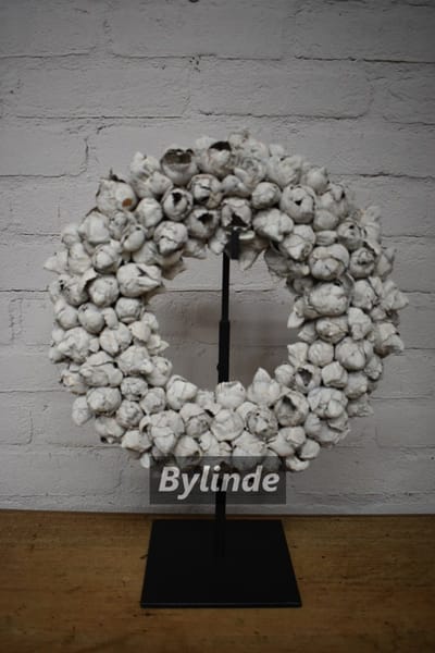 Couronne - Krans Ø 30 cm Coco fruit Sand Stone / Zand - Krans coco fruit 30cm.