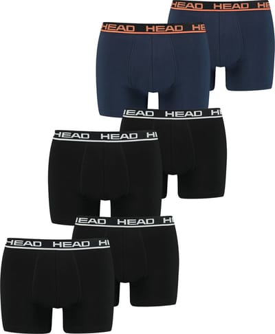 HEAD Heren Boxershorts HEAD BASIC BOXER 6er Pack Veelkleurig S