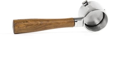 Naked Portafilter - La Specialista - Delonghi - Hout - RVS - Bodemloze Filterdrager - Portafilter 51mm - Filterdrager - Bottomless Portafilter – Delonghi Koffiemachine – Piston – Espressomachine - Barista Essentials
