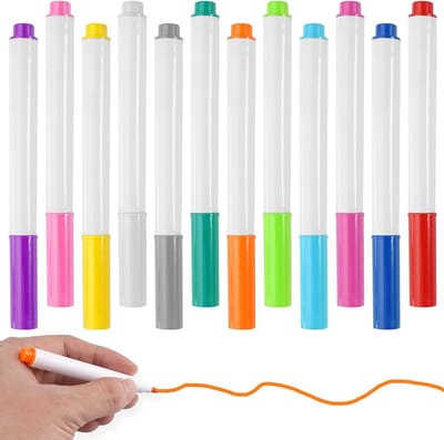 12 stuks afwisbare neonmarkers voor led-schrijfborden en acrylboards, perfect voor creatief tekenen en schrijven