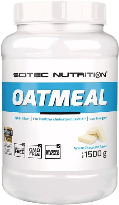 Scitec Nutrition® - Oatmeal (1500 gram - White Chocolate) - Chocolade - 10 doseringen - havermout - oats - havermoutmix - havervlokken - havermeel - poeder - ontbijtgranen