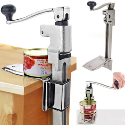 Dailygoods- Blikopener Professioneel - Blikopener Gastronomie - Roestvrij Staal - Maximale Openingshoogte 27,9 cm - Lengte 48,3 cm - Gewicht 4000 g - Tafelblikopener