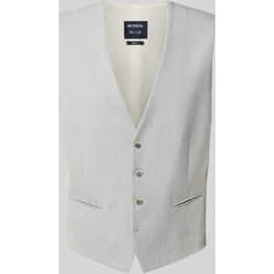Slim fit gilet met all-over motief