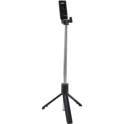 Perche à selfie trépied à rotation 360 degrés avec télécommande sans fil Bluetooth 5 sections télescopique selfie pour téléphone