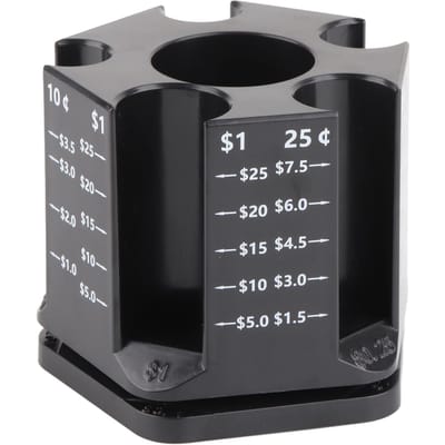 Compteur de pièces Trieur de pièces avec porte-stylo Tirelire rotative Organisateur de pièces de bureau pour pour Adultes gray