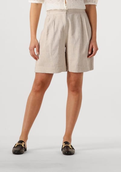 MSCH Copenhagen Mschpennie Ginia Hw Shorts Broeken Dames - Beige - Maat S