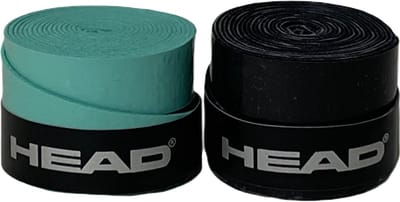Head Tennisgrip - Overgrip - Antislip - Zweet absorberend - Tennis - Padel - Badminton - Squash - Tennisgrips - Soft - Zacht - Grip Tennis - Tennis Grip - Tennis Grip Groen & Zwart - Tennis Grip Groen - Tennis Grip Zwart - Groen - Zwart