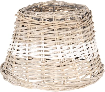 Clayre & Eef Lampenkap Ø 23x16 cm Beige Rotan