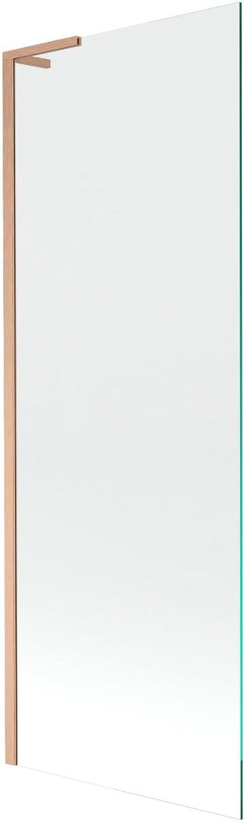 Mexen Next L badwand 1-delig 70 x 150 , transparant, geborsteld koper - 895-070-000-03-00-65