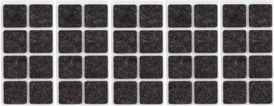 Meubelviltjes - 40x - antislip noppen - 2,5 cm - vierkant - viltglijders