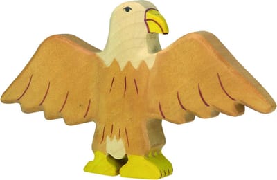 HOLZTIGER Bosdieren - Arend - 14X2X9Cm - Houten Figuur - Handgemaakt