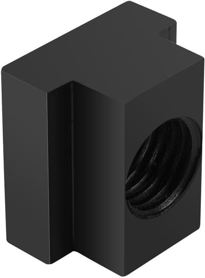 Dailygoods- T-gleufmoeren 5 Stuks - Zwart Geoxideerd - 45-Staal - Hoge Hardheid - Sterk en Duurzaam - Voor T-sleuf Aluminium Profielen - T-slotmoeren