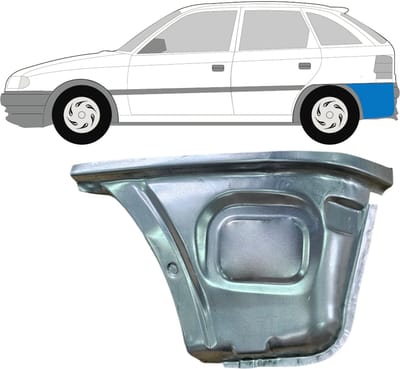 Reparatiepaneel achter hoek voor Opel Astra F 1991-2002 / Links