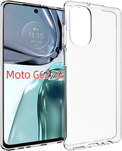 MobyDefend Hoesje - Geschikt voor Motorola Moto G62 - Transparante TPU Backcover - Volledig Doorzichtig
