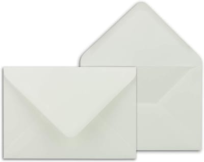 Enveloppen B6 - Briefkaarten Kaarten - Kaarten Versturen - Volledig Gekleurd Papier - 125 x 176 mm - Gebroken Wit