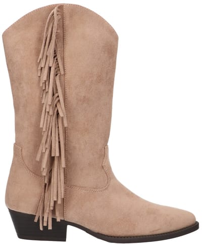 La Strada Western Boot Beige Textiel - Damesschoenen - Maat - 36