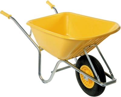 Fort Kruiwagen 100 Liter Geel Type PE100