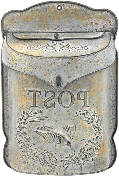 Brievenbus Muurmontage - Buitenbrievenbus Pakketten - Post Opslag - Weerbestendig Robuust - 27x10x39.5 cm - Zwart