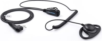 DerComms® Oorschelp voor Motorola CLR446, CP040, DP1400, XT420, XT460, XT660D, XTNi portofoons