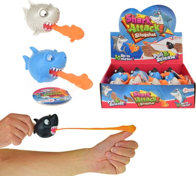 Toi-toys Vingerschieter Haai 6,5 Cm Zwart
