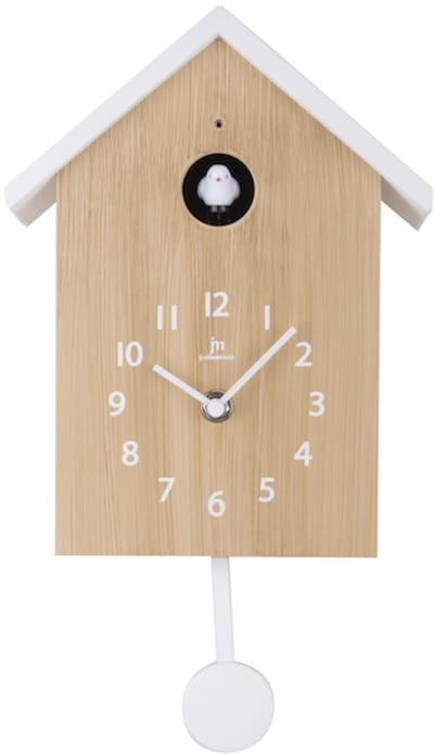 Koekoeksklok Lowell / Just a Minute leuk kado met duidelijke afleesbare cijfers/ geluid is te regelen / met automatisch nachtafstelling 22:00-06:00 / leuk Vaderdag kado /bewegende slinger ( optioneel ) Quartz cuckoo clock / wandklok / koekkoeksklok