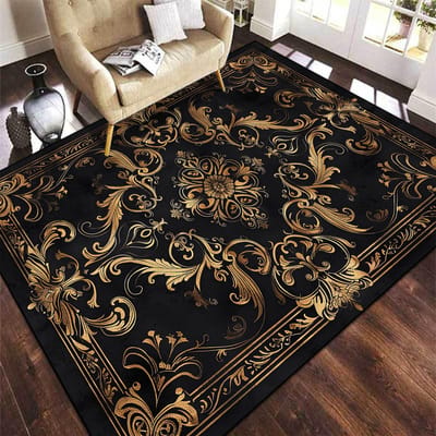 Europa en Amerika Luxe Tapijt voor Woonkamer Grote Oppervlakte Decoratie Slaapkamerkleed Antislip Garderobe Salontafelmat Wasbaar 60x90cm door mat