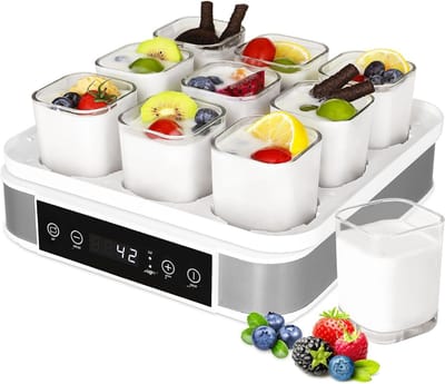 DYNA® Yoghurtmaker - Citruspers - Ijsmachine - Wit - ‎32cm x 32cm x 18cm