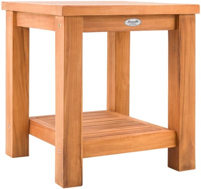 CLP Keaton Bijzettafel - buiten - weerbestendig - tuintafel - teaktafel voor tuin, terras en balkon - teak - teak