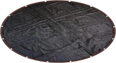 Trampoline Zonnescherm - Tentafdekking Vervanging - Buiten Spelen - UV-Bestendig Waterdicht - 12FT - Zwart