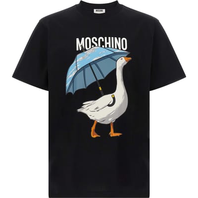 Moschino Zwarte Katoenen T-Shirt