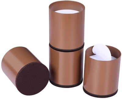 Dailygoods- Bedverhogers 6 cm - Zware Meubelverhogers - Set van 4 - Rond - Massief Staal - Stoelpootbeschermers