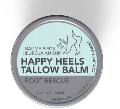 Beef Tallow Voeten Creme | Happy Heels | Verzacht en Verzorg je voeten | Ontspannende Voetverzorging voor droge en vermoeide voeten | 100 ml